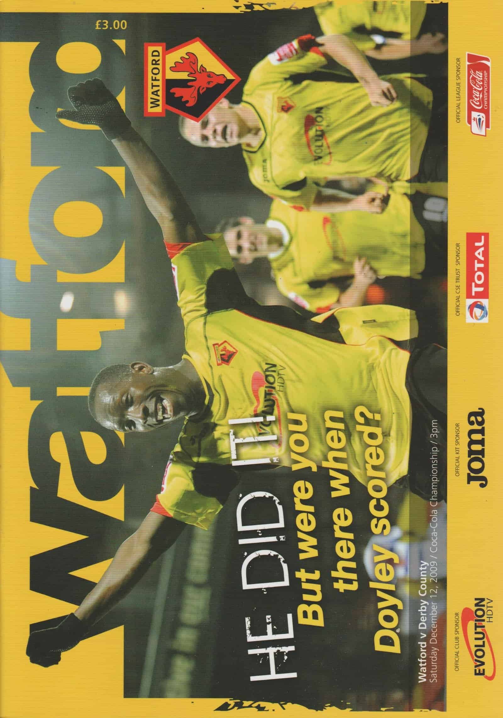 Watford v Derby County 12-Dec-2009
