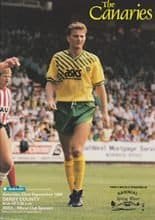 Norwich City v Derby County 22-Sep-1990