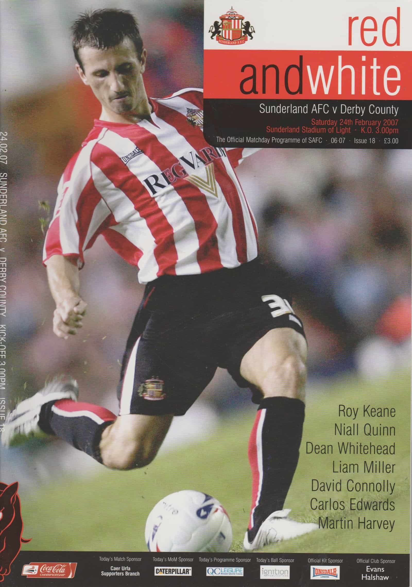 Sunderland v Derby County 24-Feb-2007