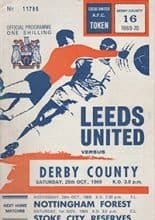 Leeds United v Derby County 25-Oct-1969