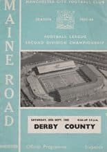 Manchester City v Derby County 25-Sep-1965