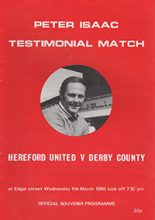 Hereford United v Derby County 05-Mar-1980