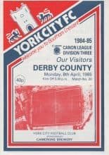 York City v Derby County 08-Apr-1985