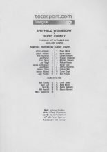 Sheffield Wednesday Reserves v Derby County Reserves 26-Oct-2010