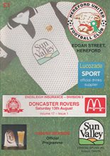 Hereford United v Doncaster Rovers 13-Aug-1994