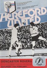 Hereford United v Doncaster Rovers 14-Feb-1981