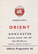 Leyton Orient v Doncaster Rovers 18-Oct-1969