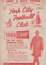 York City v Doncaster Rovers 25-Aug-1962