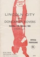 Lincoln City v Doncaster Rovers 27-Feb-1965