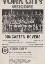 York City v Doncaster Rovers 28-Oct-1977