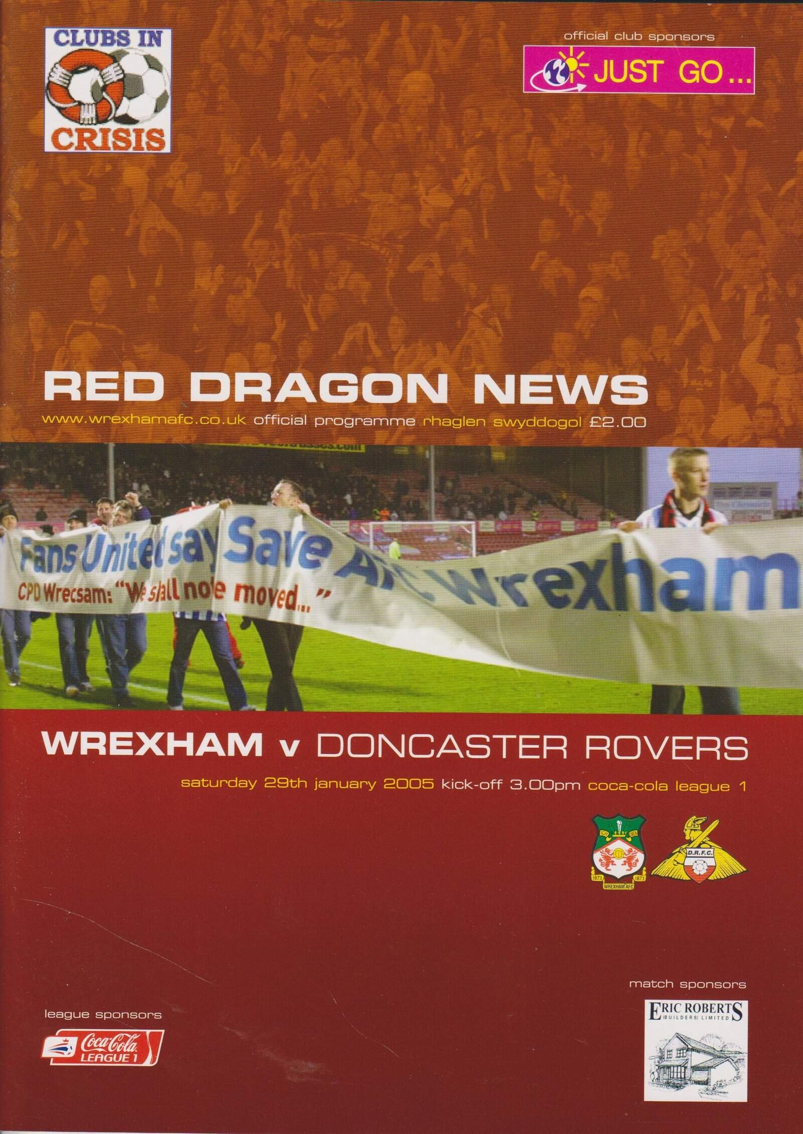 Wrexham v Doncaster Rovers 29-Jan-2005