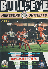 Hereford United v Doncaster Rovers 02-Apr-1996