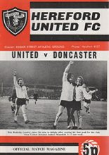 Hereford United v Doncaster Rovers 04-Nov-1972