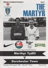 Merthyr Tydfil v Dorchester Town 24-Aug-1999