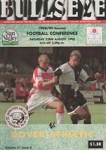 Hereford United v Dover Athletic 22-Aug-1998