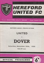 Hereford United v Dover 29-Nov-1969