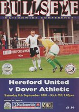 Hereford United v Dover Athletic 08-Sep-2001