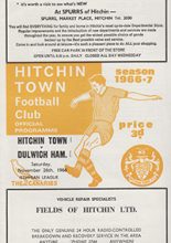 Hitchin Town v Dulwich Hamlet 26-Nov-1966