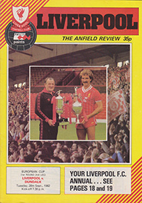 Liverpool v Dundalk 28-Sep-1982