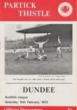 Partick Thistle v Dundee 19-Feb-1972