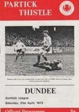 Partick Thistle v Dundee 21-Apr-1973