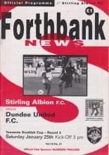 Stirling Albion v Dundee United 25-Jan-1997