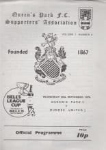 Queen's Park v Dundee United 26-Sep-1979