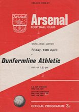 Arsenal v Dunfermline Athletic 14-Apr-1967