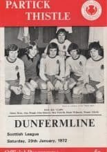 Partick Thistle v Dunfermline Athletic 29-Jan-1972