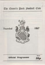 Queens Park v East Fife 04-Nov-1978