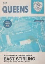 Queen of the South v East Stirling 22-Jan-1983