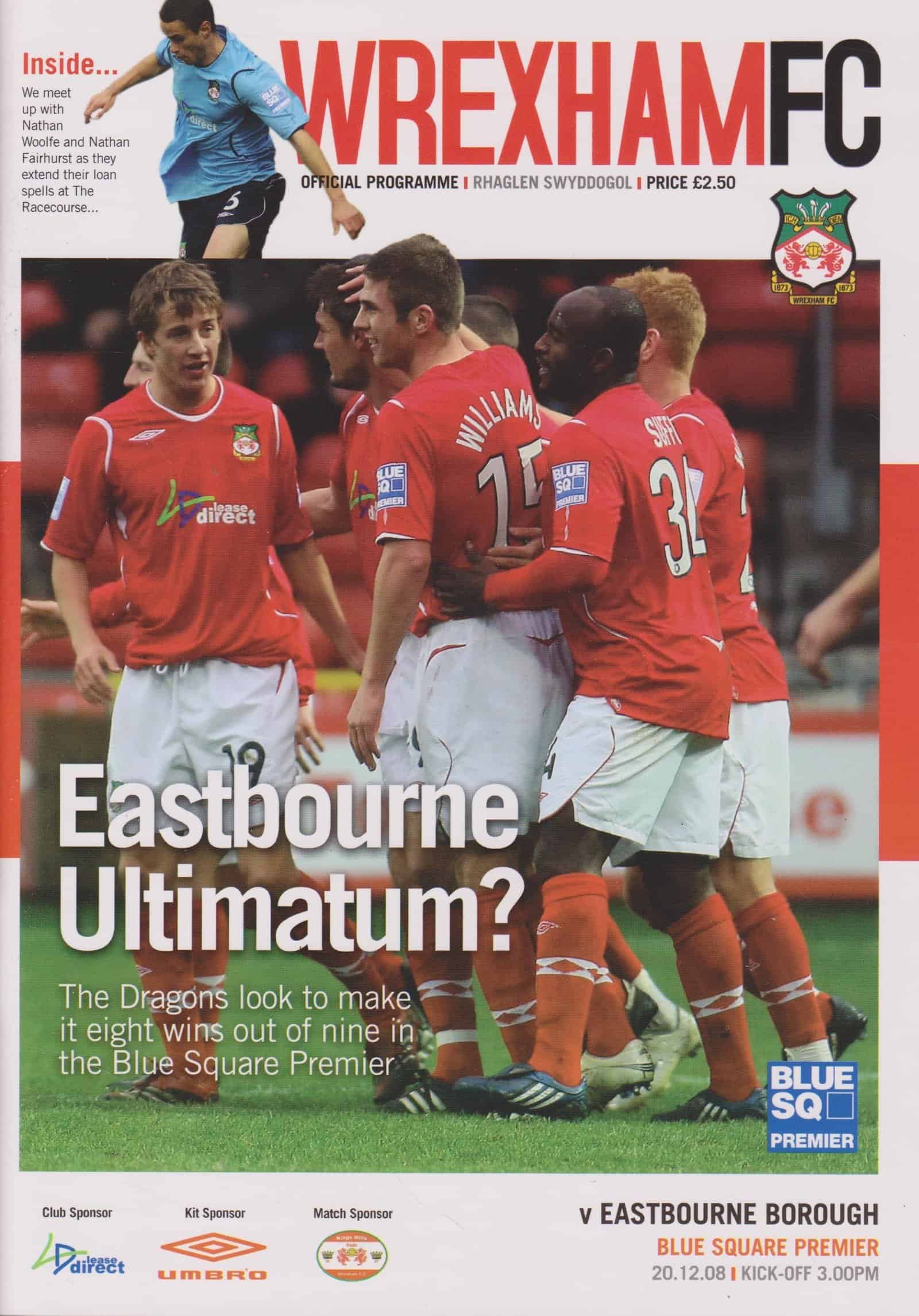 Wrexham v Eastbourne Borough 20-Dec-2008