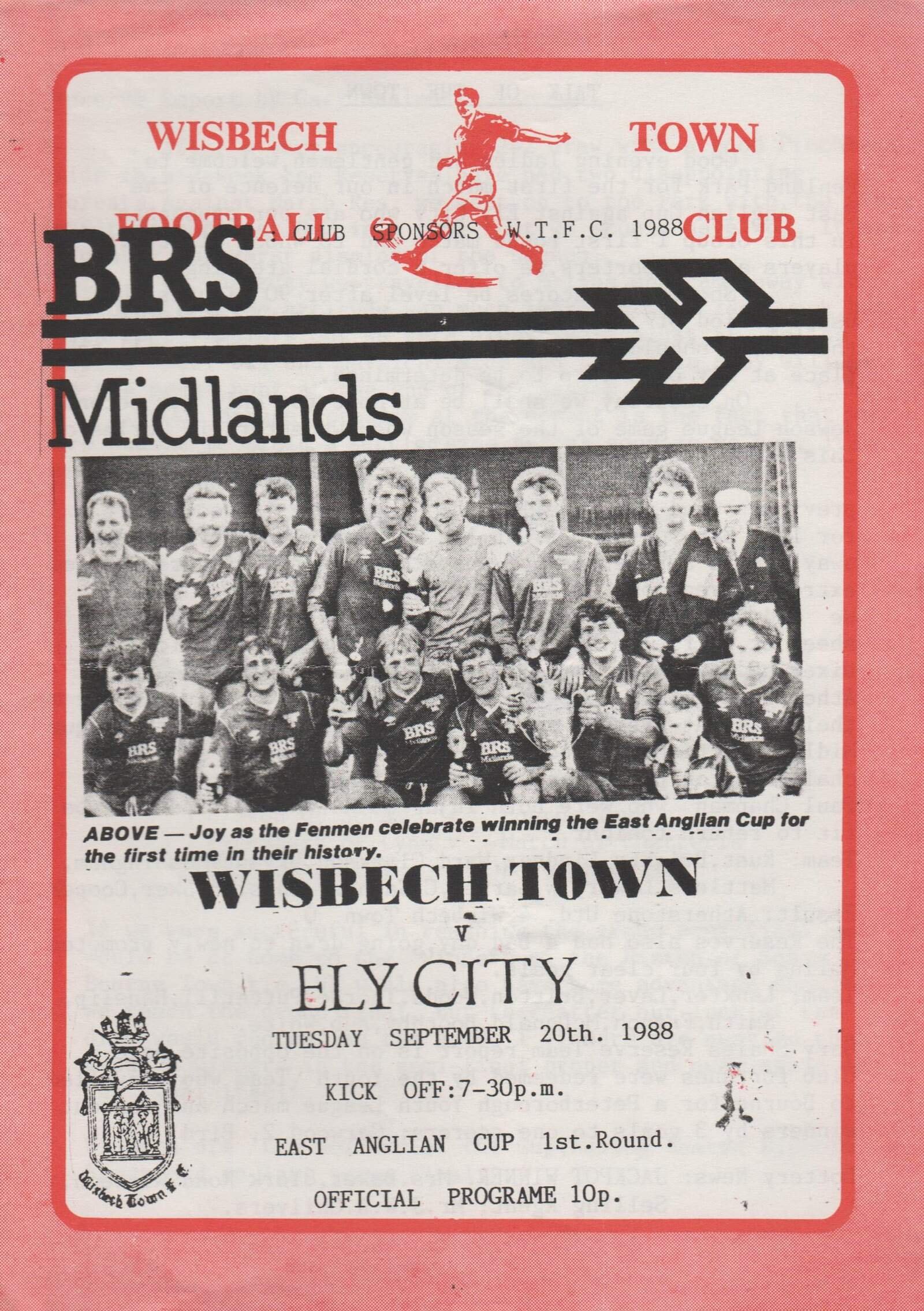 Wisbech Town v Ely City 20-Sep-1988