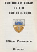 Tooting & Mitcham United v Enfield 05-Dec-1978