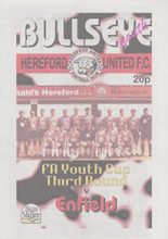 Hereford United Youth v Enfield Youth 17-Jan-1996