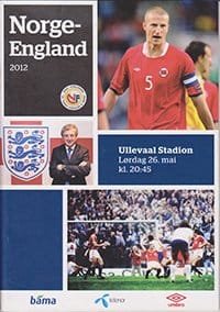 Norway v England 26-May-2012