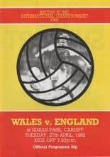 Wales v England 27-Apr-1982