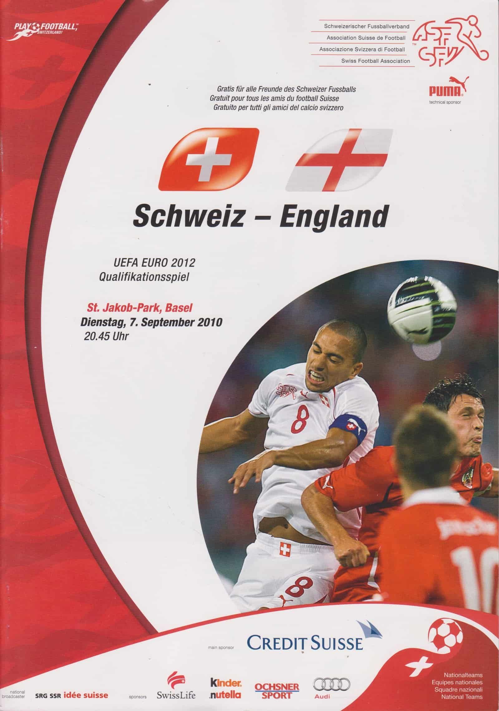Switzerland v England 07-Sep-2010