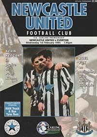 Newcastle United v Everton 01-Feb-1995