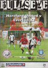 Hereford United v Everton XI 11-Aug-2001