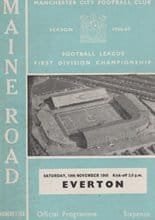 Manchester City v Everton 19-Nov-1966