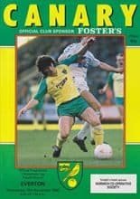 Norwich City v Everton 19-Nov-1986