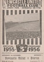 Newcastle United v Everton 01-Oct-1955