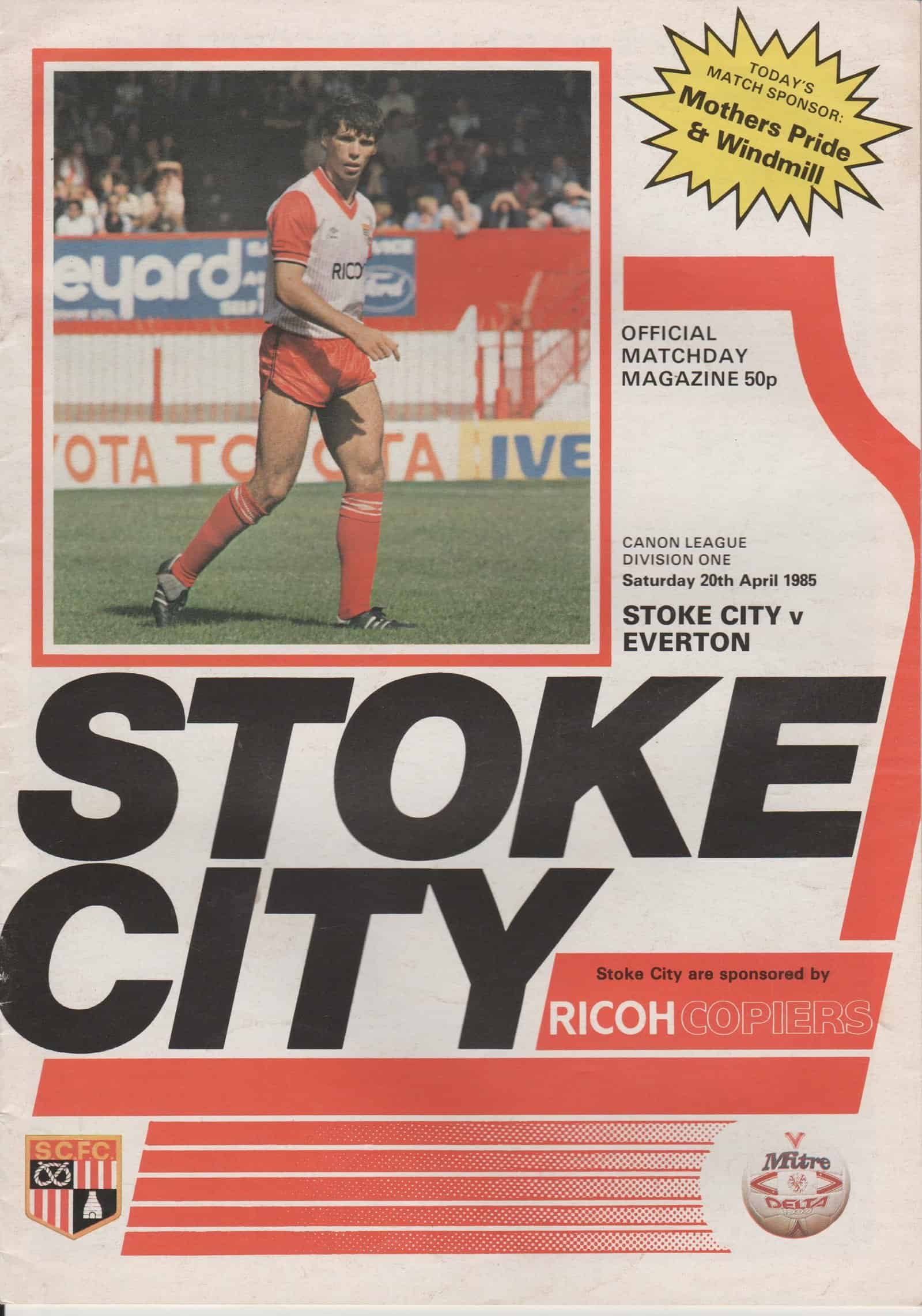 Stoke City v Everton 20-Apr-1985