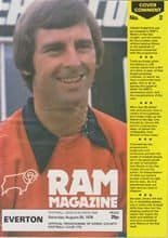 Derby County v Everton 25-Aug-1979