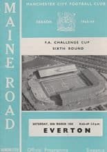 Manchester City v Everton 26-Mar-1966