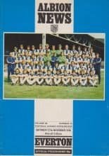 West Bromwich Albion v Everton 27-Nov-1976