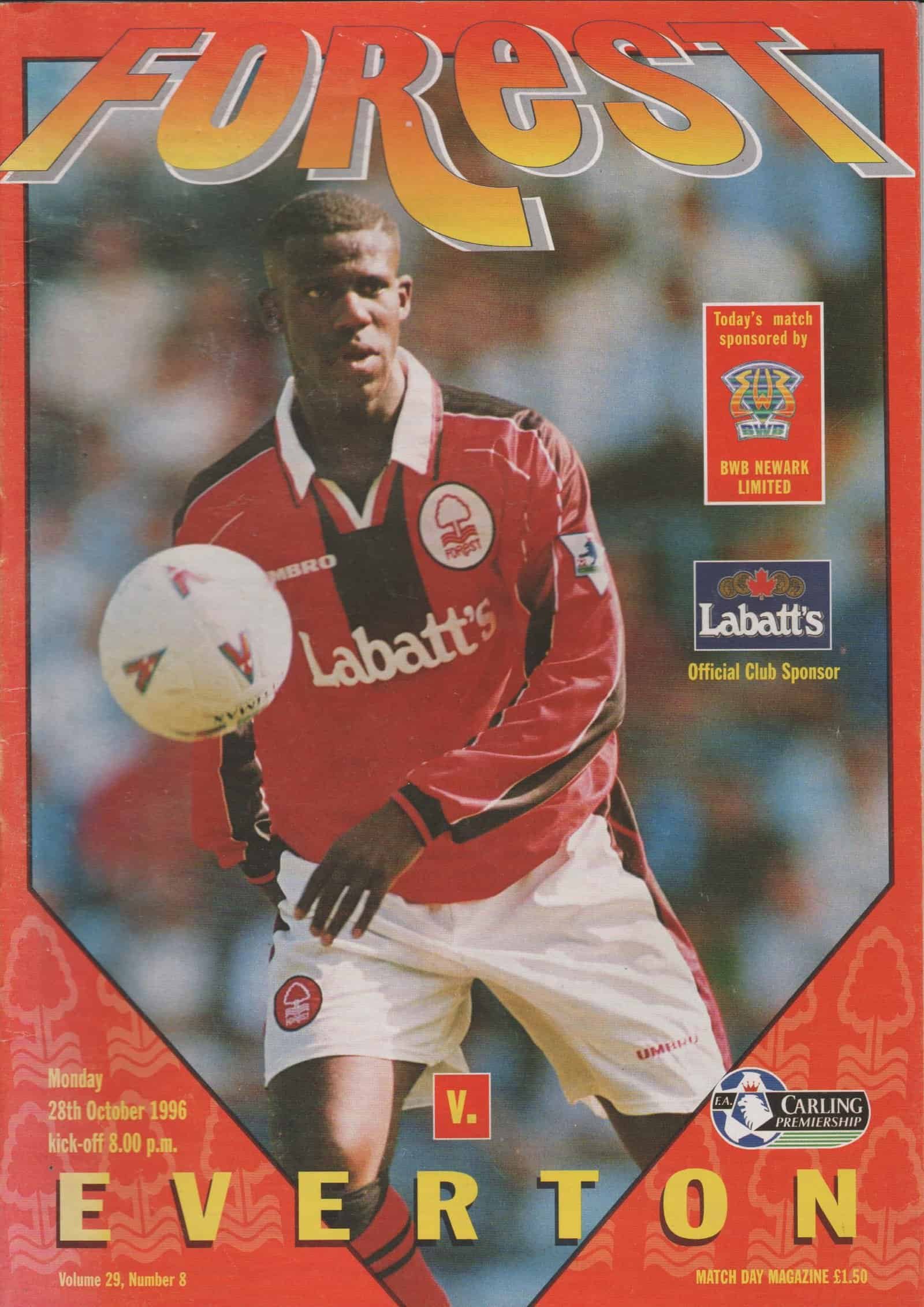 Nottingham Forest v Everton 28-Oct-1996