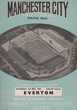 Manchester City v Everton 03-Nov-1962