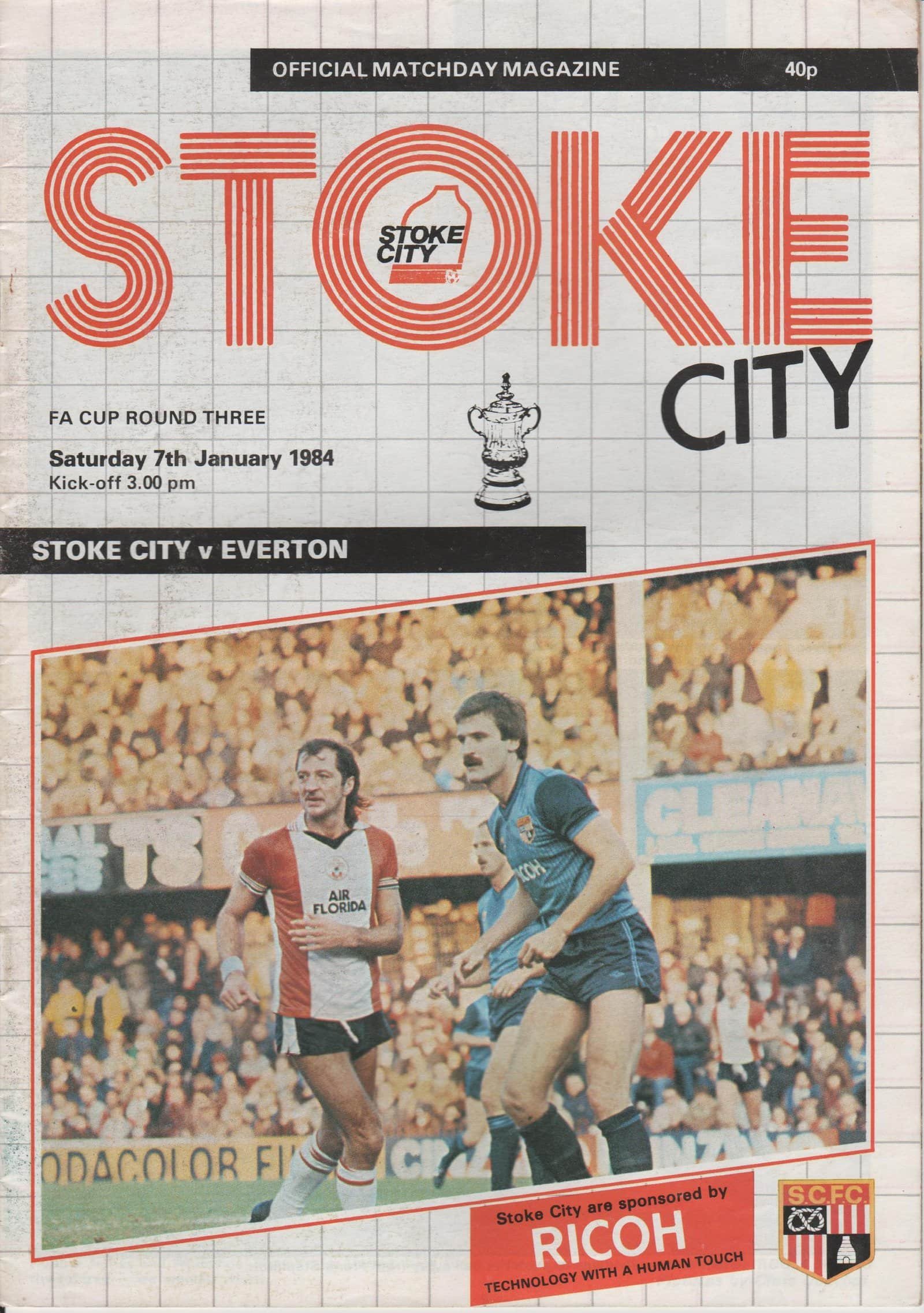 Stoke City v Everton 07-Jan-1984
